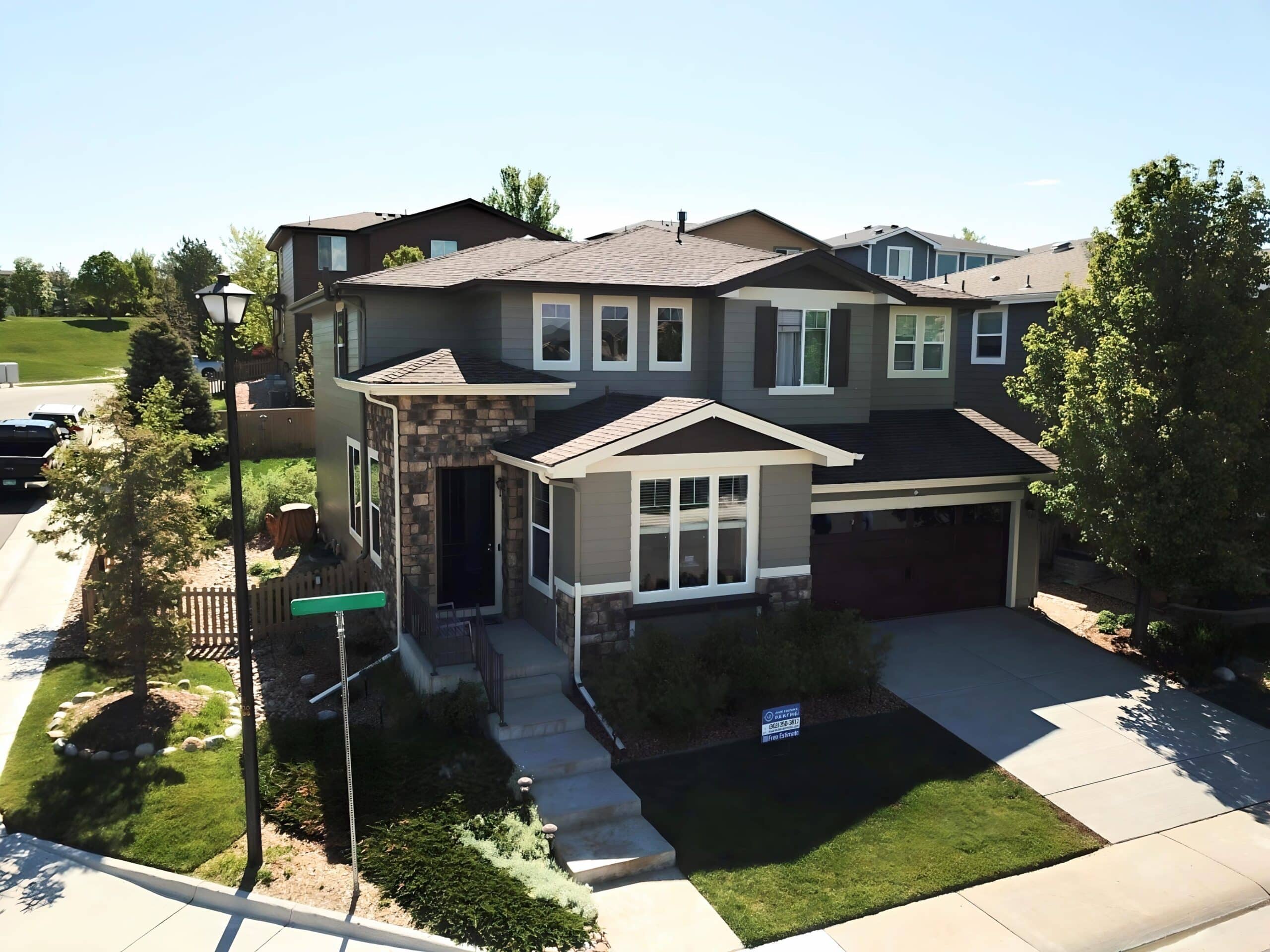 highlands ranch exterior house painting project